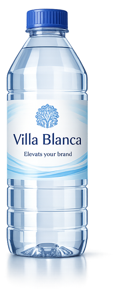 Villa Blanca label design example
